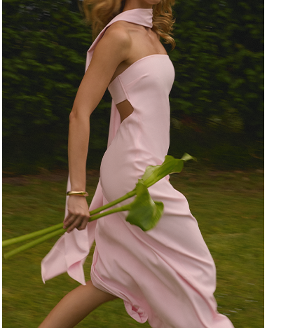 Out All Night Scarf Maxi Dress - Pink