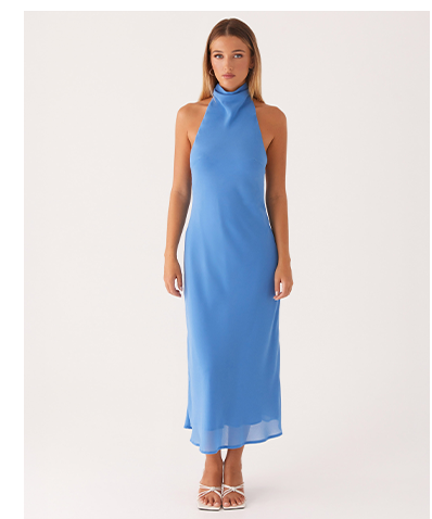 Shelly Midi Dress - Azure