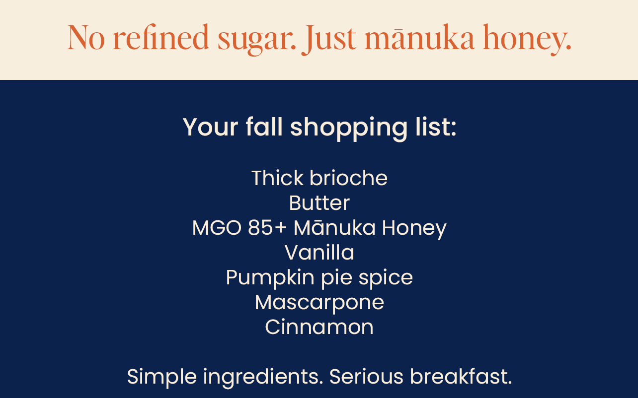 No refined sugar. just manuka honey