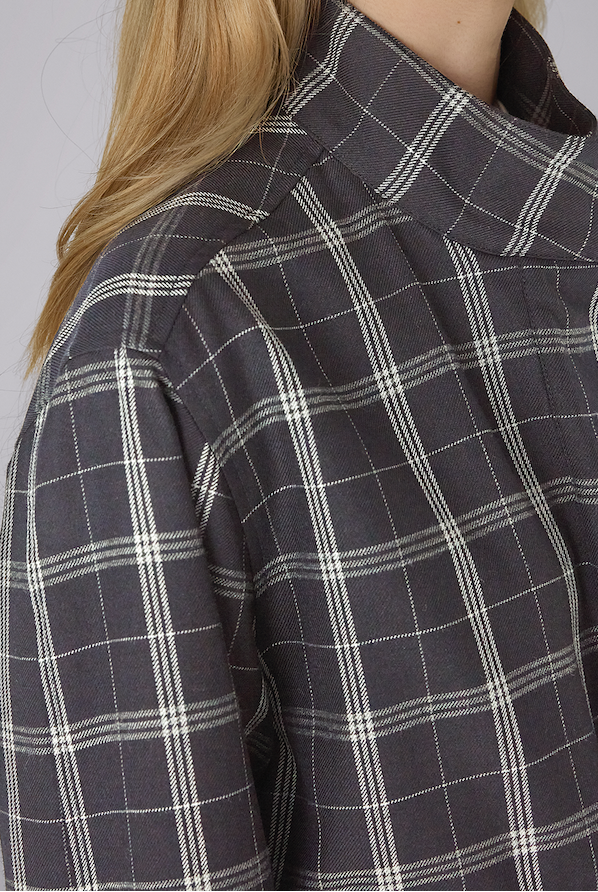 Balmoral Bomber Jacket: Wool, Navy Check