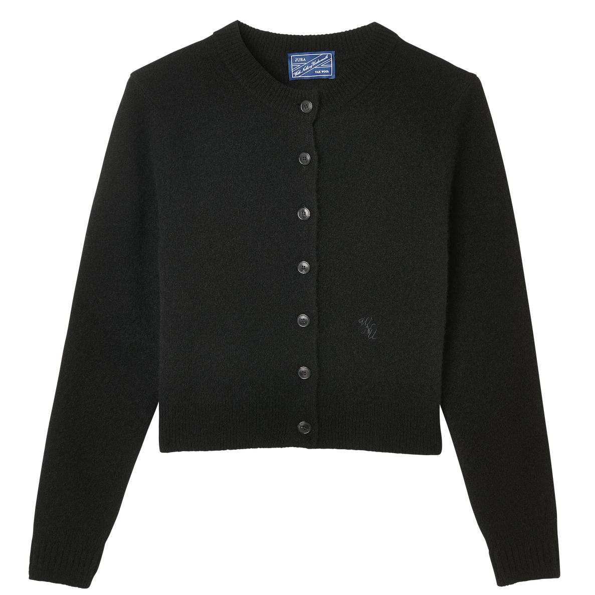Jura Cardigan: Yak Wool, Black