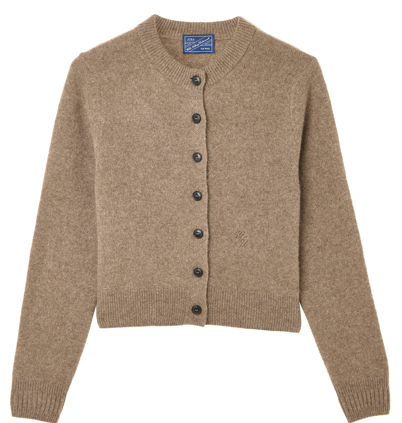 Jura Cardigan: Yak Wool, Coffee