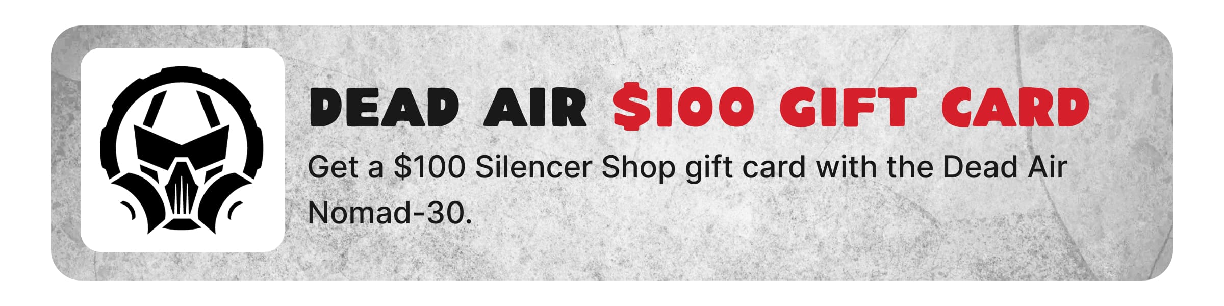 Dead Air $100 Gift Card
