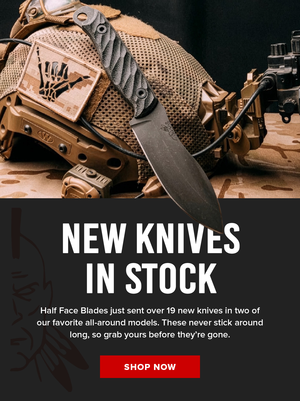New Knives In Stock From Half Face Blades