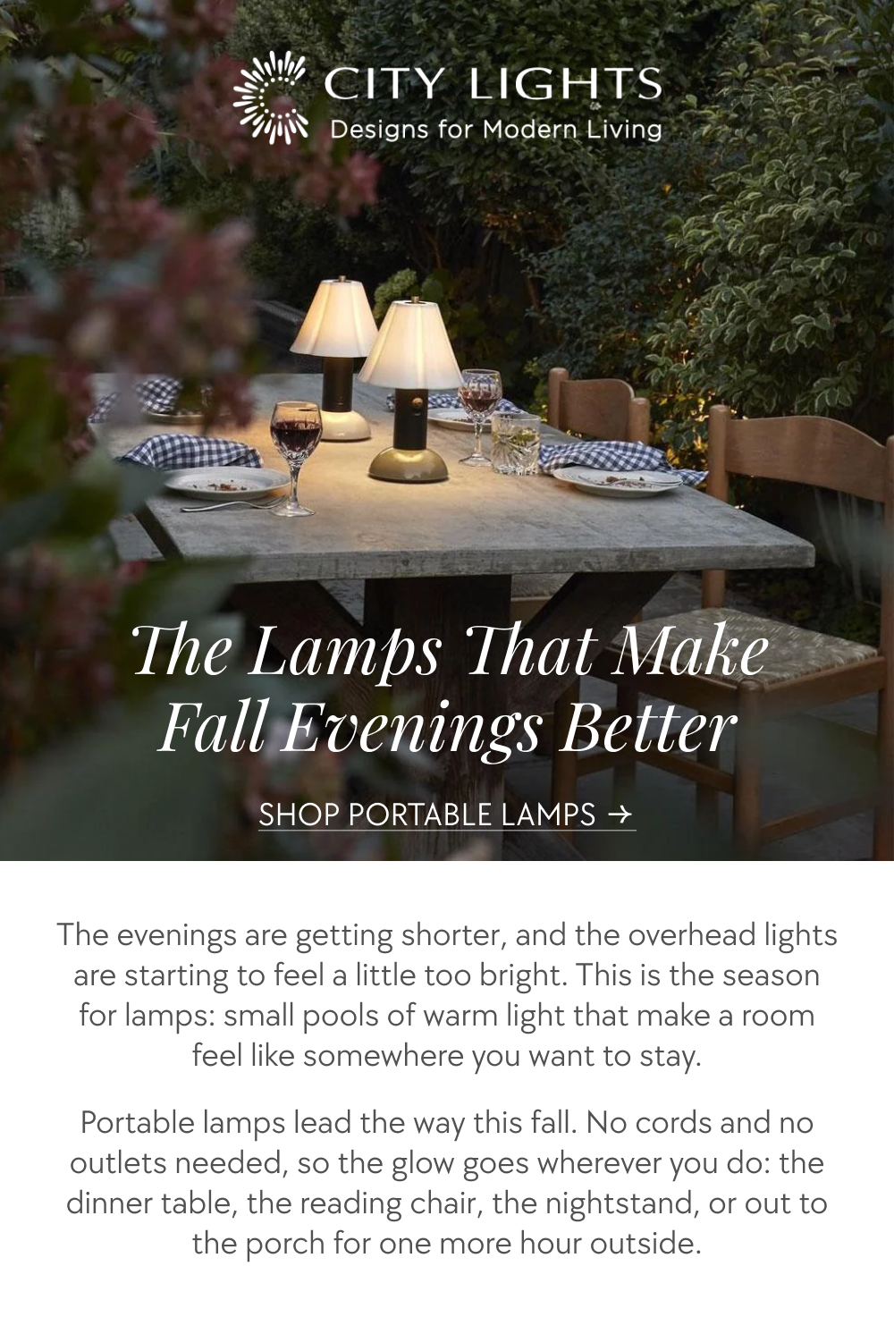 The Lamps That Make Fall Evenings Better