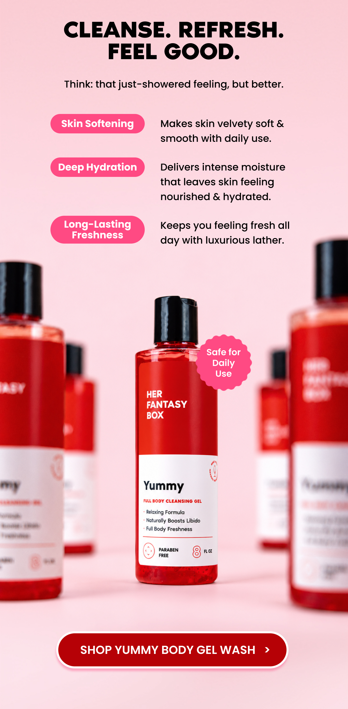 CLEAN. FRESH. FEEL GOOD.