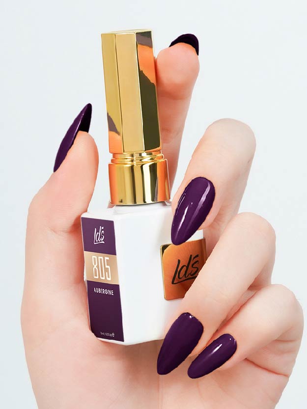 LDS Color Craze 805 Aubergine on nails