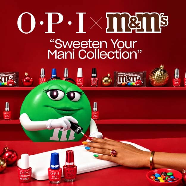 OPI x M&M'S Sweeten Your Mani