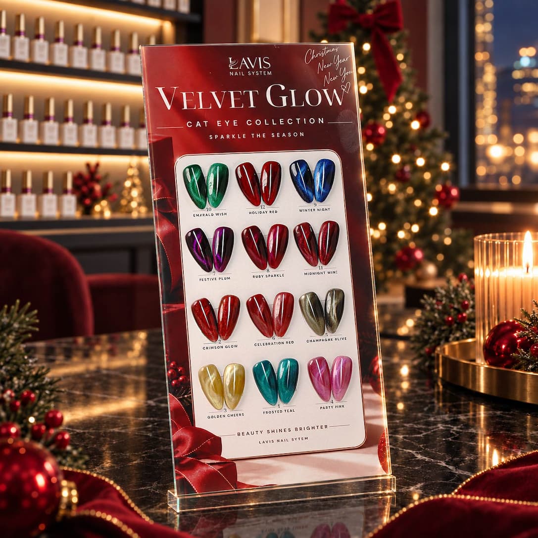 LAVIS Velvet Glow cat eye set — 12 shades