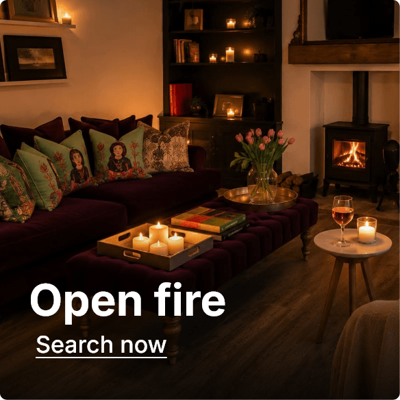 Holidays with an open fire