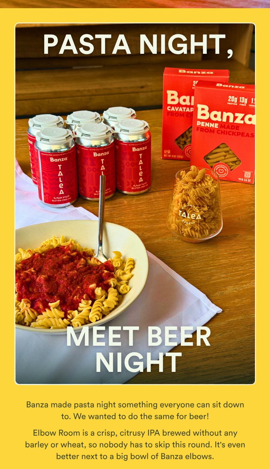 Pasta Night, Meet Beer Night