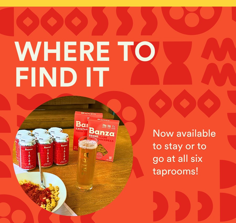 Where to find it: now available to stay or to go at all six taprooms
