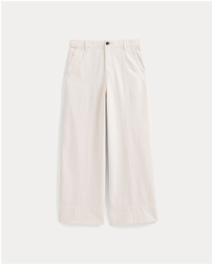 Image | Seamed Wide-Leg Pant | Bone