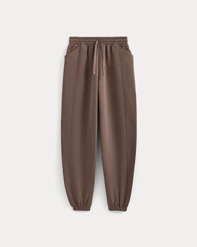 Image | Luxe Fleece Baggy Jogger in Deep Taupe