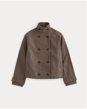 Image | Moleskin Utility Jacket in Deep Taupe