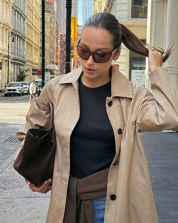 Image | @rutaenroute | Oversized Mac Coat in Cornstalk