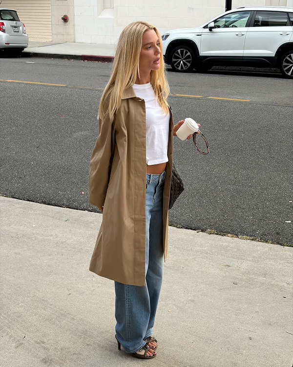 Image | @meganadelaide | Oversized Mac Coat in Cornstalk