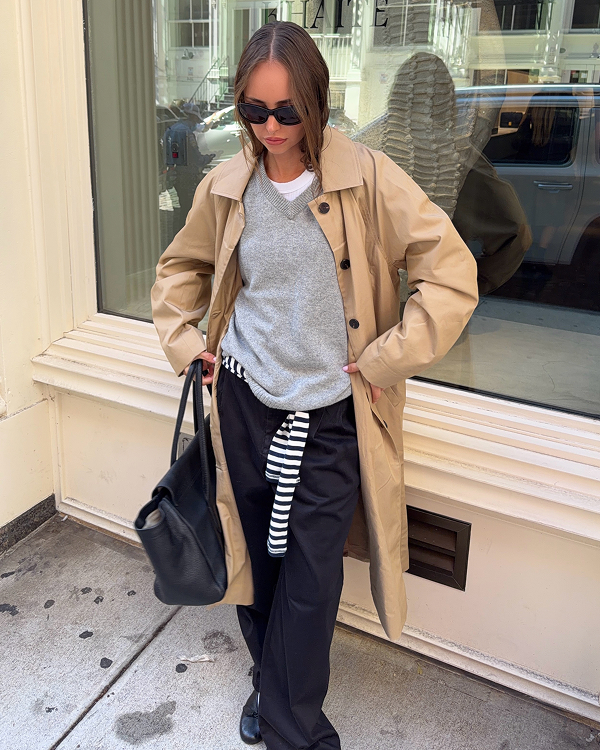 Image | @the.josie.rae | Oversized Mac Coat in Cornstalk