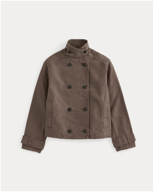 Image | Moleskin Utility Jacket in Deep Taupe