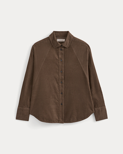 Image | Oversized Raglan Shirt in Pinwale Corduroy 
