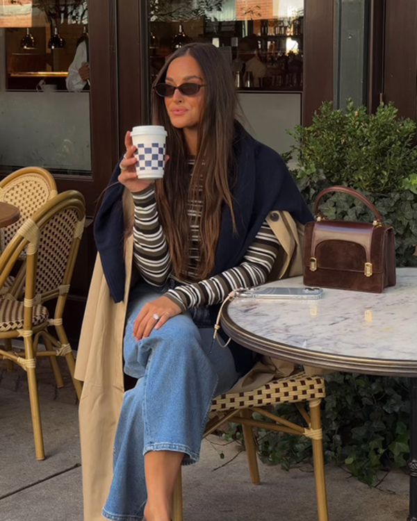 Image | @gracefreyrefit | Oversized Mac Coat in Cornstalk