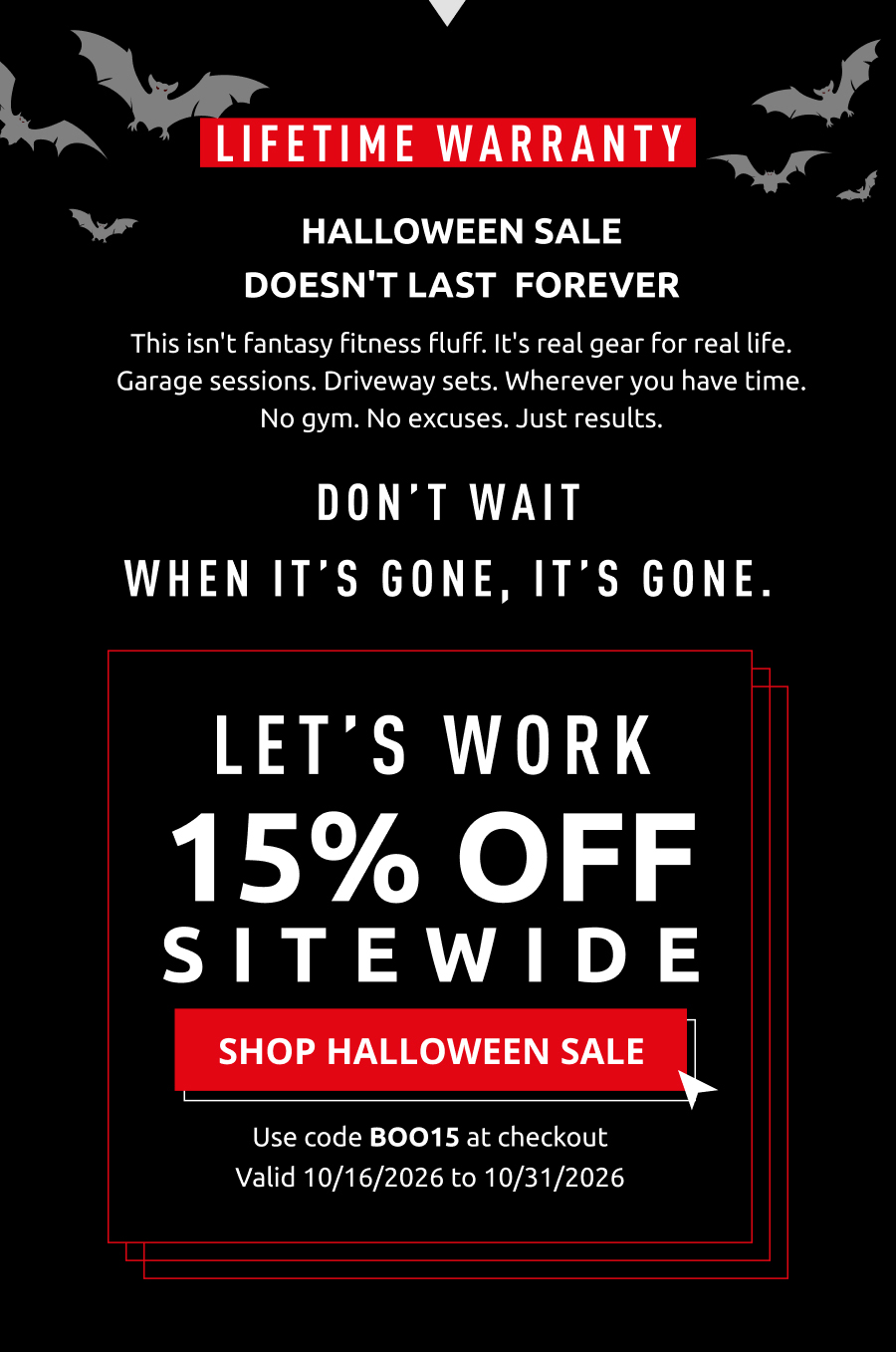 Lifetime Warranty-15% Off Sitewide