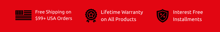 Free Shipping . Lifetime Warranty . Interest Free Installments