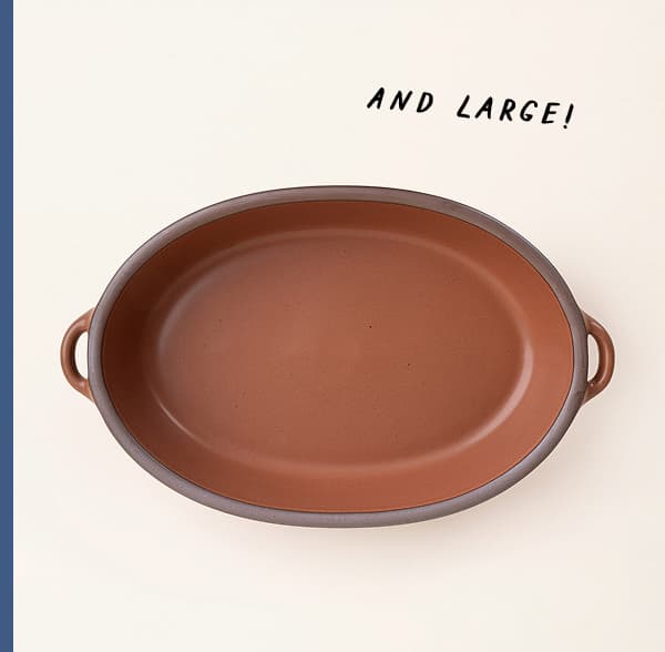 Large Oval Baker