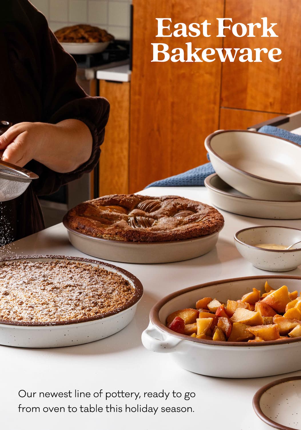 East Fork Bakeware - Our newest line of pottery, ready to go from oven to table this holiday season.