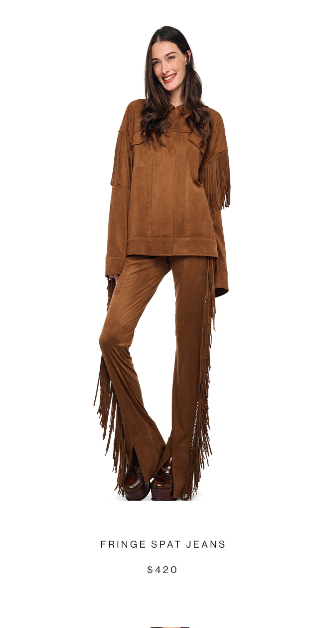 FRINGE SPAT JEANS