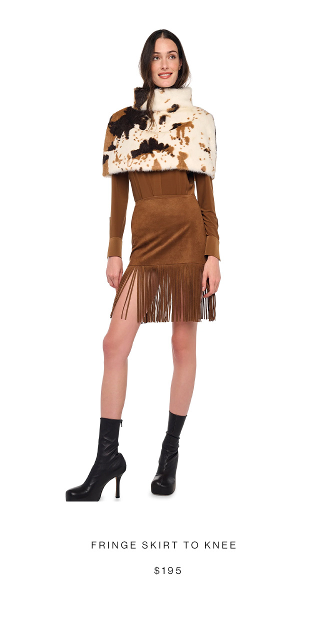 FRINGE SKIRT TO KNEE