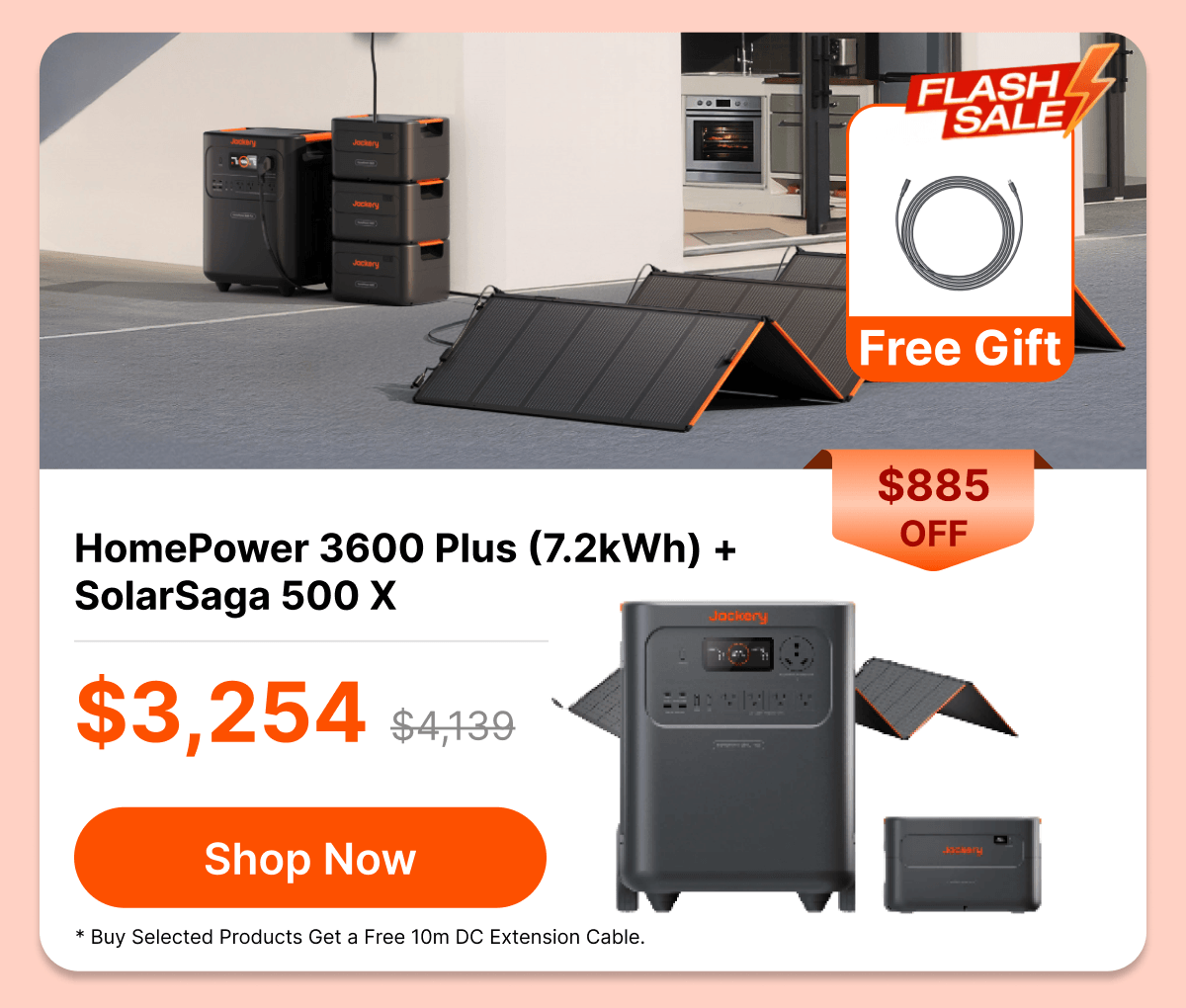 HomePower 3600 Plus (7.2kWh) +SolarSaga 500 X