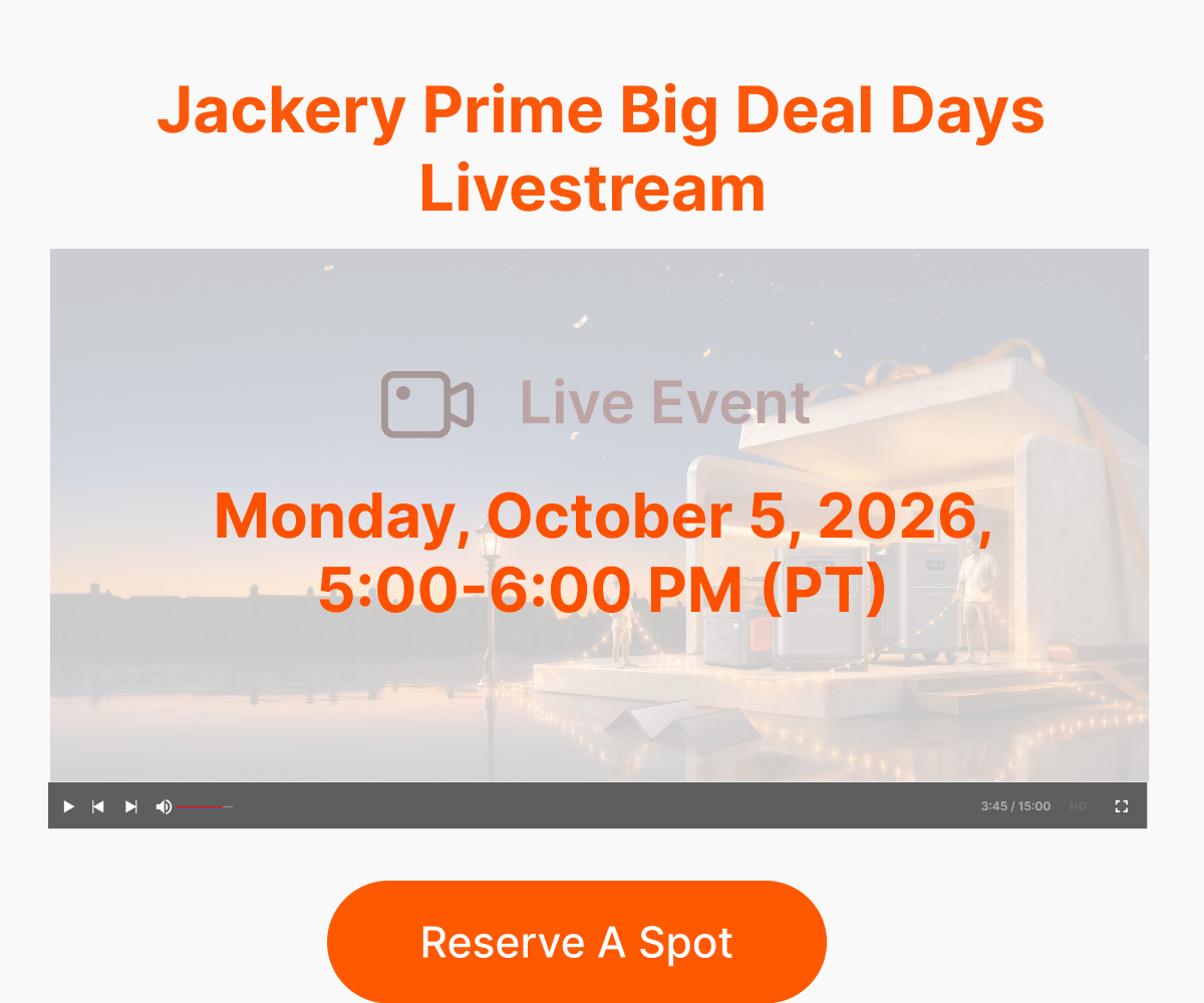 Jackery Prime Big Deal DaysLivestream