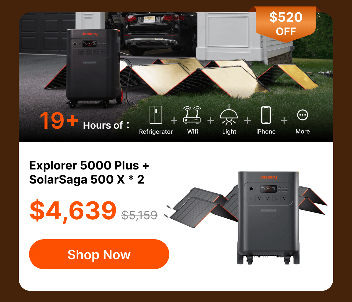 Explorer 5000 Plus +SolarSaga 500 X * 2