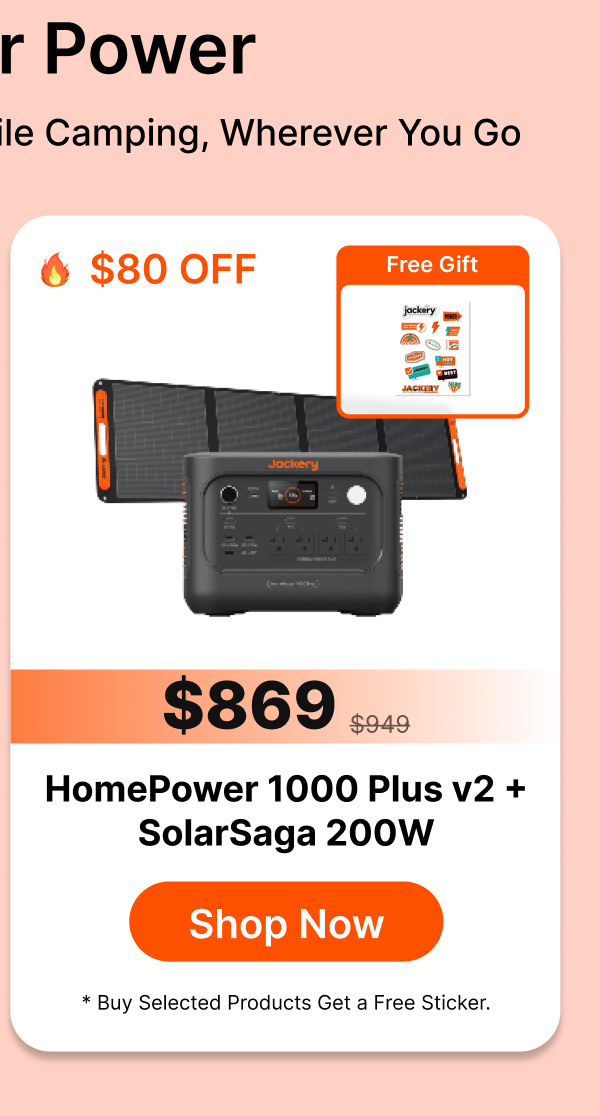 HomePower 1000 Plus v2 +SolarSaga 200W