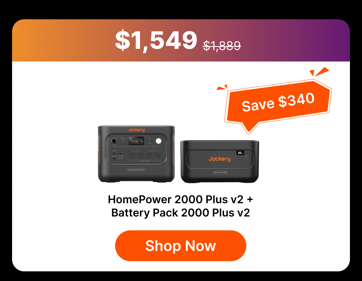  HomePower 2000 Plus v2 +Battery Pack 2000 Plus v2