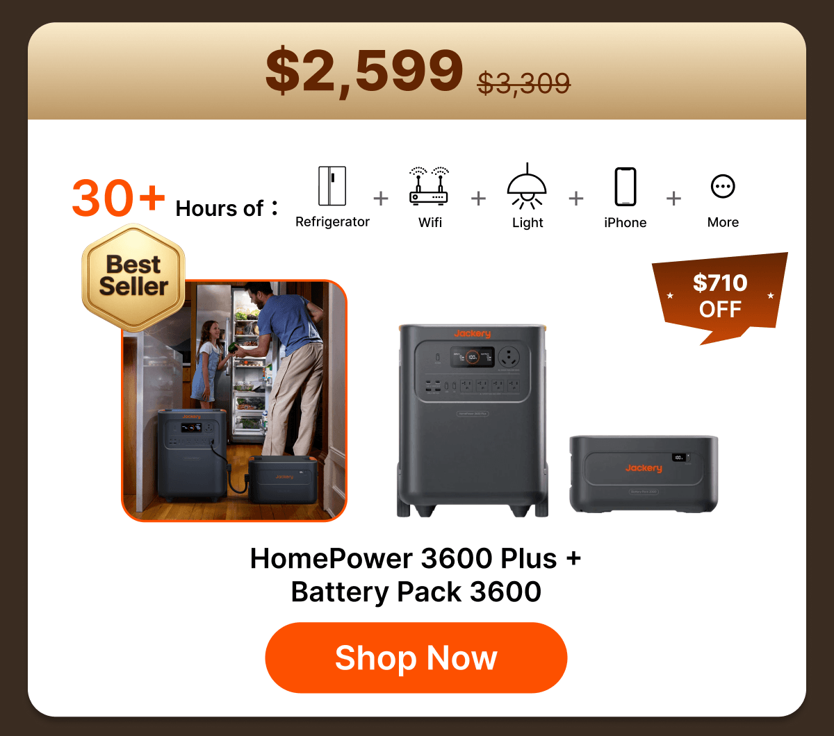 HomePower 3600 Plus + Battery Pack 3600