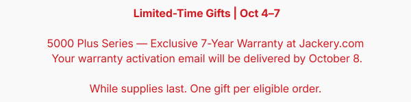 Limited-Time Gifts | Oct 4–7
