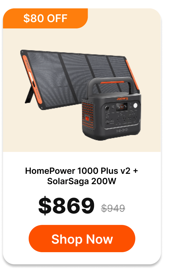 HomePower 1000 Plus v2 +SolarSaga 200W