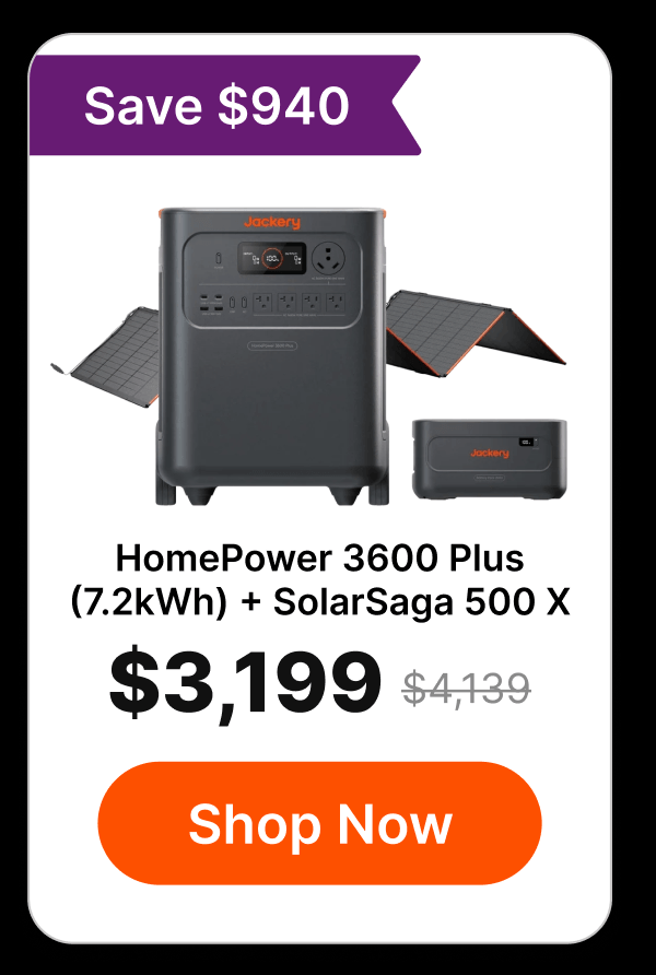 HomePower 3600 Plus(7.2kWh) + SolarSaga 500 X