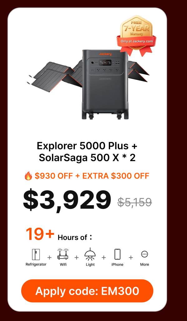 Explorer 5000 Plus +SolarSaga 500 X * 2