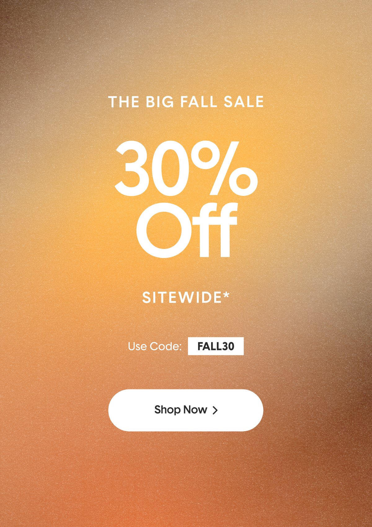 THE BIG FALL SALE STARTS NOW