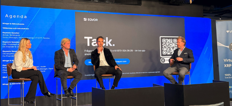 Panelsamtalet på Rummet innan börsen hos Nasdaq