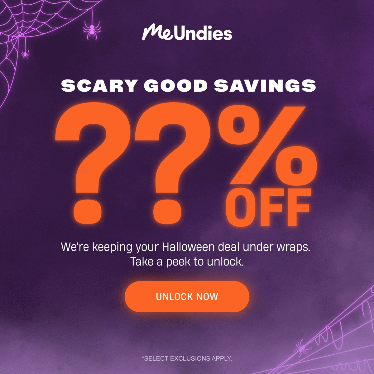 MeUndies | Scary Good Savings | Unlock Now