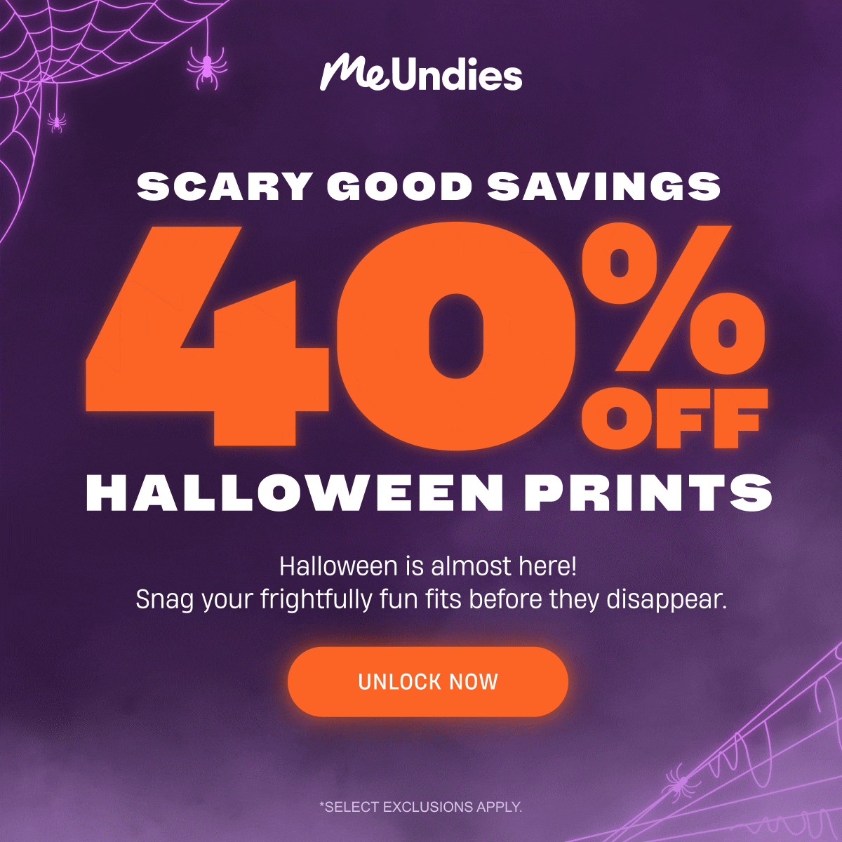 MeUndies | 40% off Halloween Prints | Unlock Now