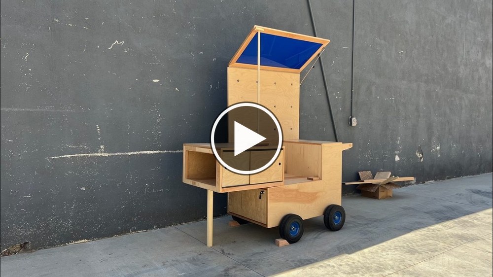 Behind the scenes video of how our handmade event cart was built