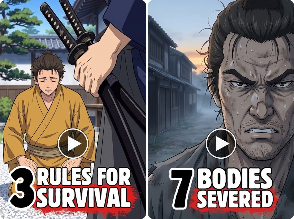 Two History of Katana animated Shorts: Disrespect a Samurai’s Sword and DIE! and The Sword That Cut 7 Bodies in One Swing