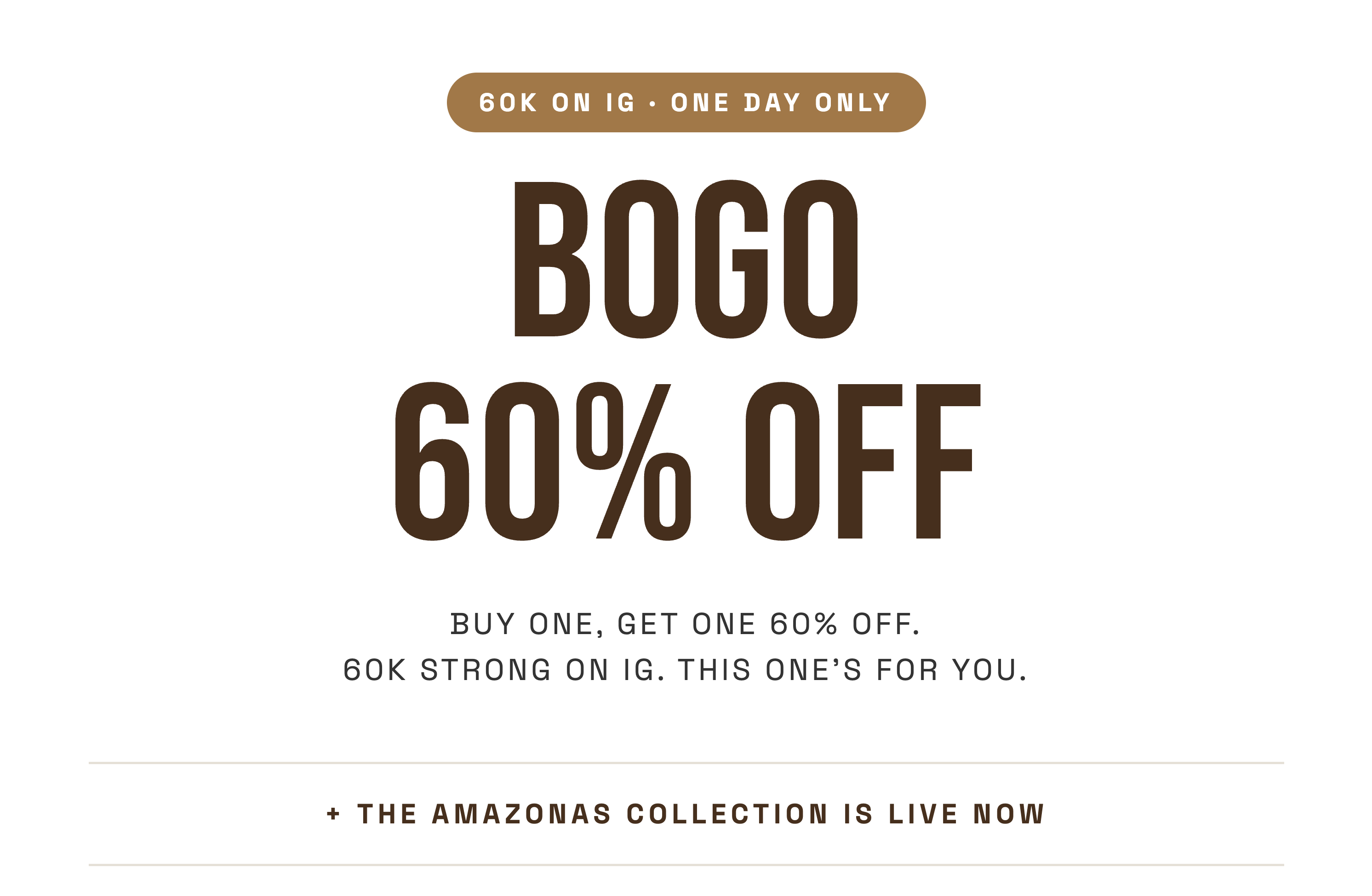 SHOP BOGO 60%