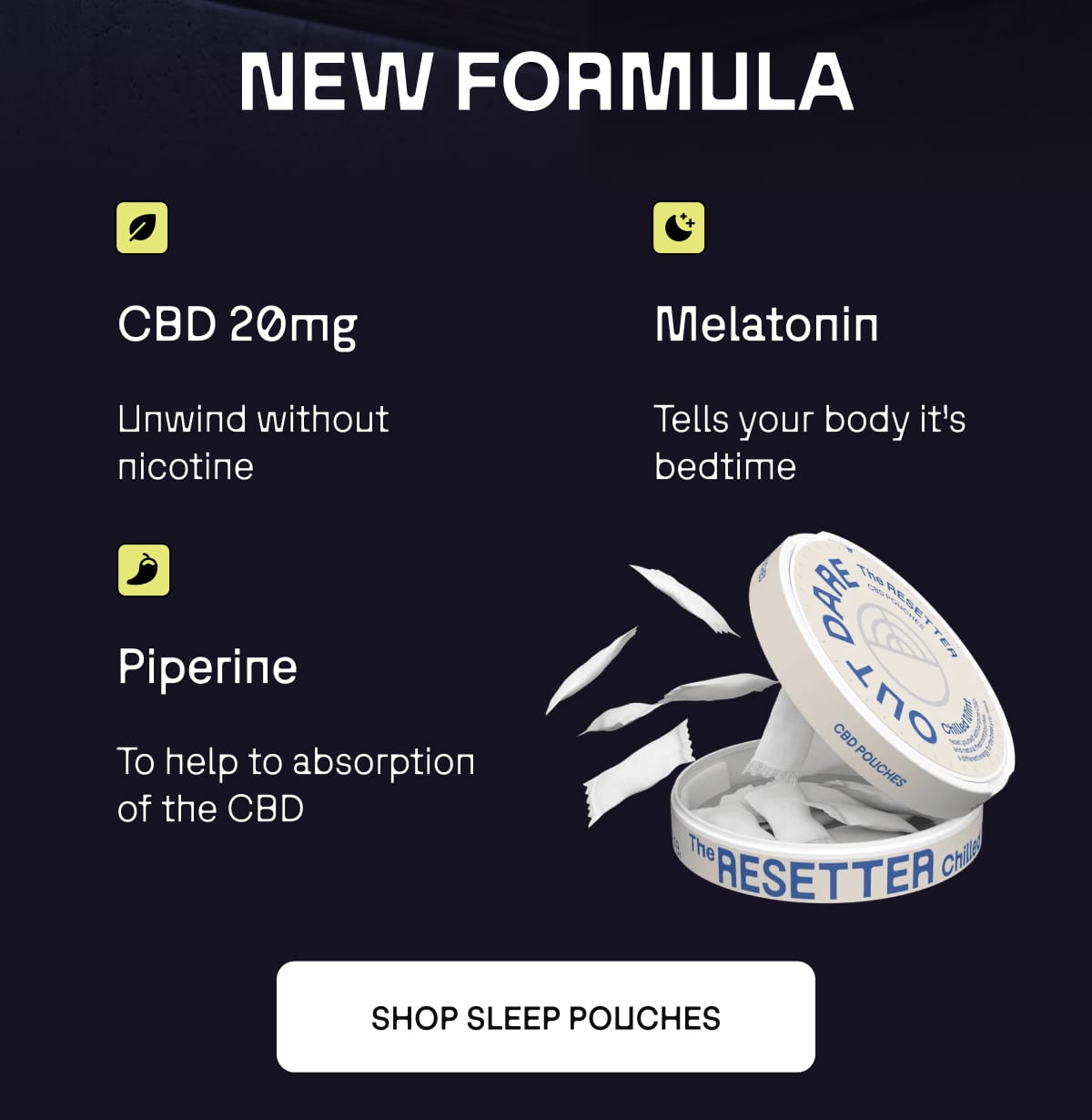 NEW FORMULA | SHOP SLEEP POUCHES
