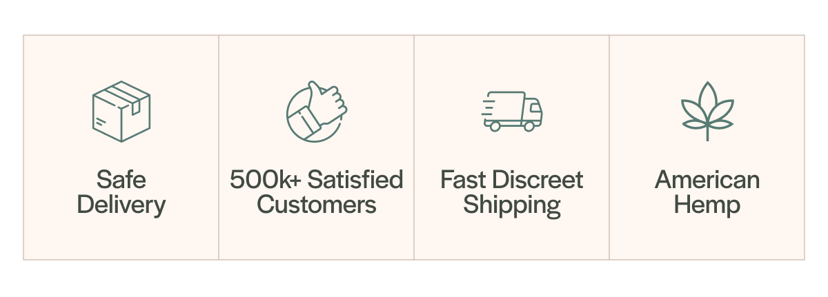 Safe, fast and discreet shipping. American-grown hemp with 500k+ satisfied customers